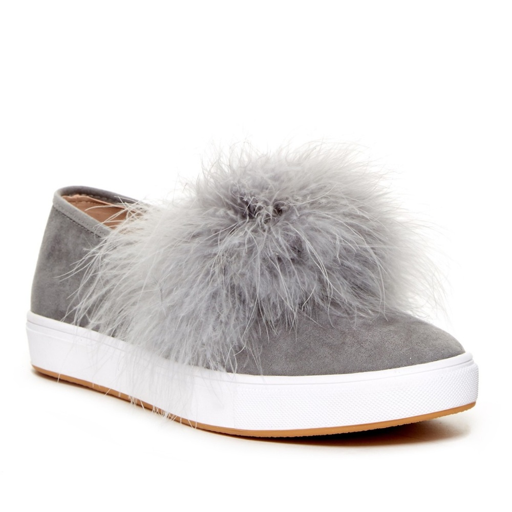 Steve Madden Emily Faux Fur Slip-On Sneakers